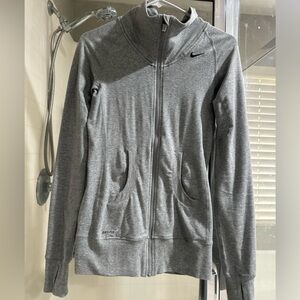Nike Heather Gray Full-Zip Hoodie